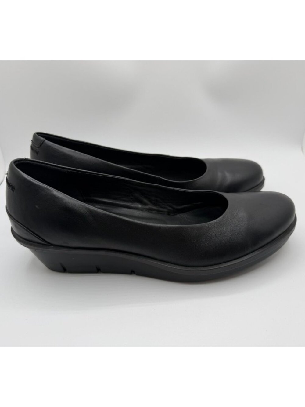 ECCO Skyler 45 Wedge Slip-on Pumps Women Size EU 40M/US 9.5M Leather Shoe